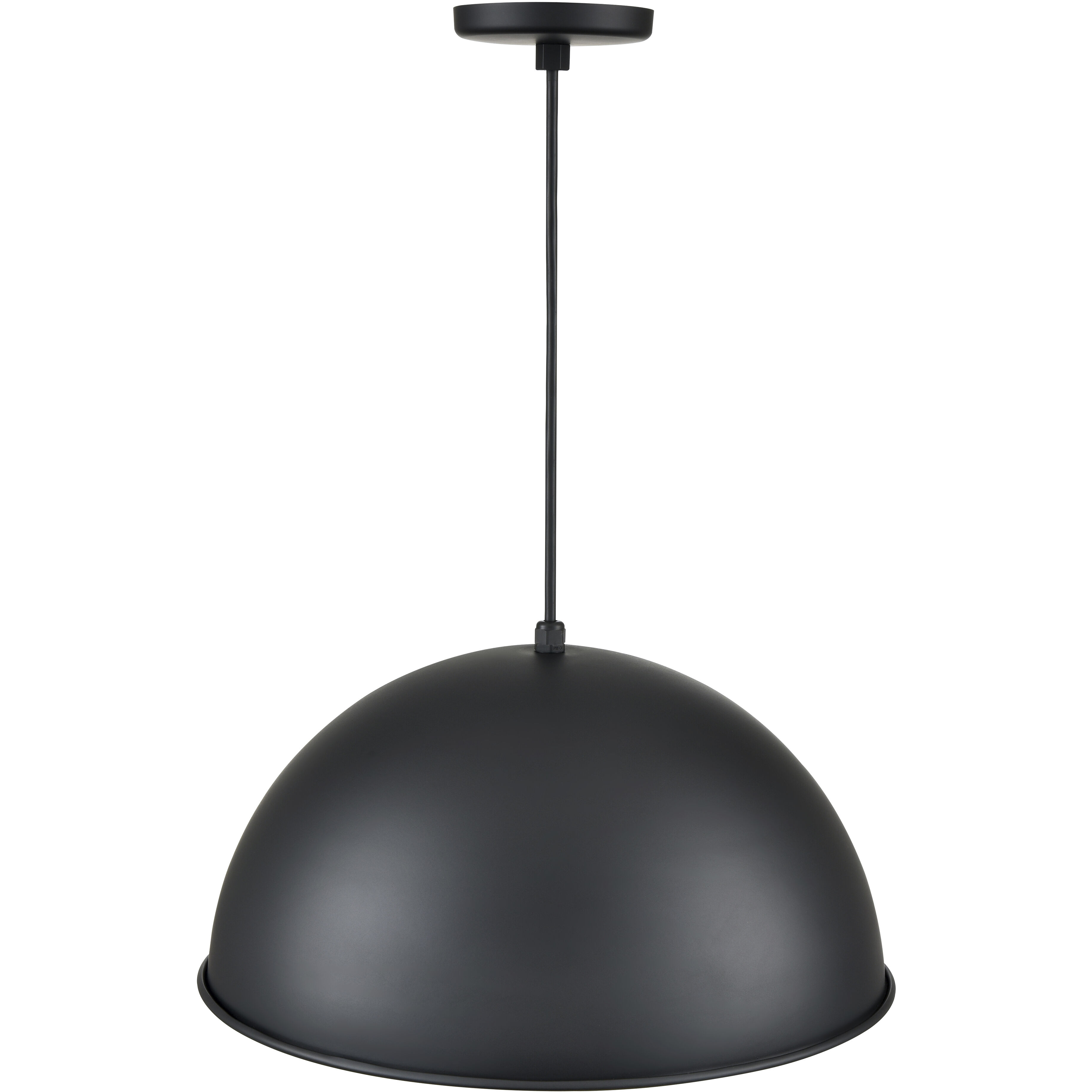R Series 1 Light 18 inch Satin Black Outdoor Pendant